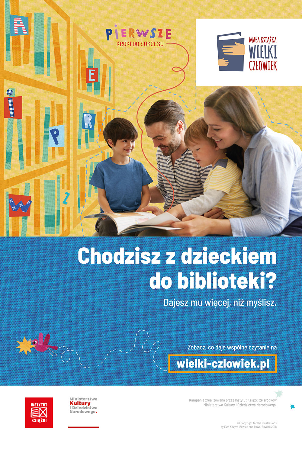 chodzisz z dzieckiem do biblioteki plakat